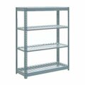 Global Industrial 4 Shelf, Boltless Shelving, Starter, 48inW x 24inD x 72inH, Wire Deck 255697
